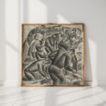 potato pickers at work in the field 1927 leo gestel high quality print