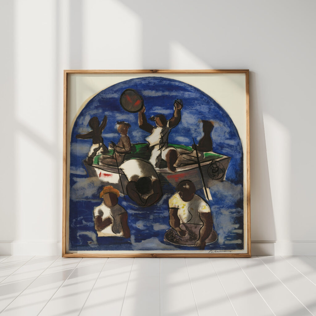preparatory drawing for amining for gold 1941 candido portinari high quality print