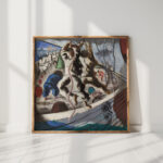 preparatory drawing for discovery of the land 1941 candido portinari high quality print