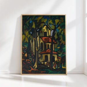 procession madonna of the fountain 1916 arthur segal high quality print