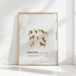 protection daniel in the lion den minimalist christian print