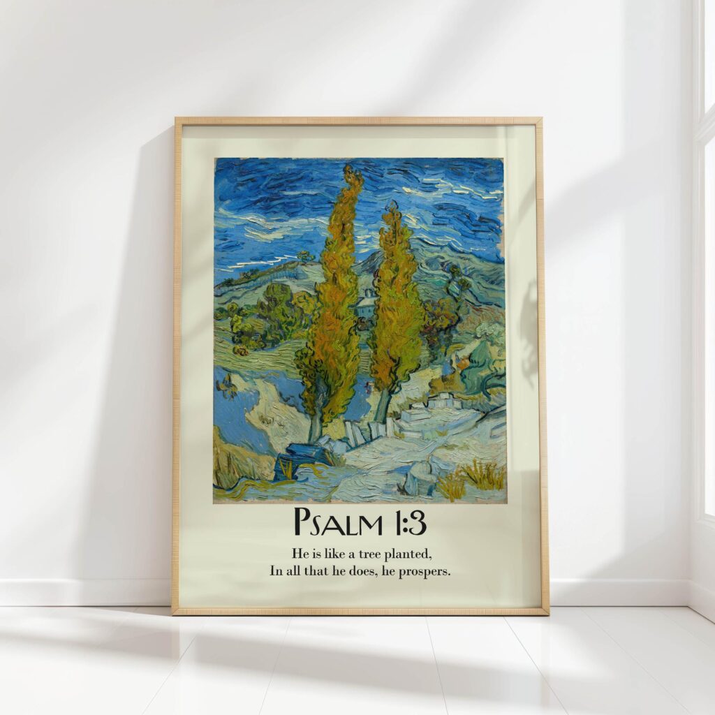 psalm 13 bible verse christian print