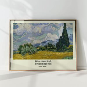 psalm 461 bible verse christian print
