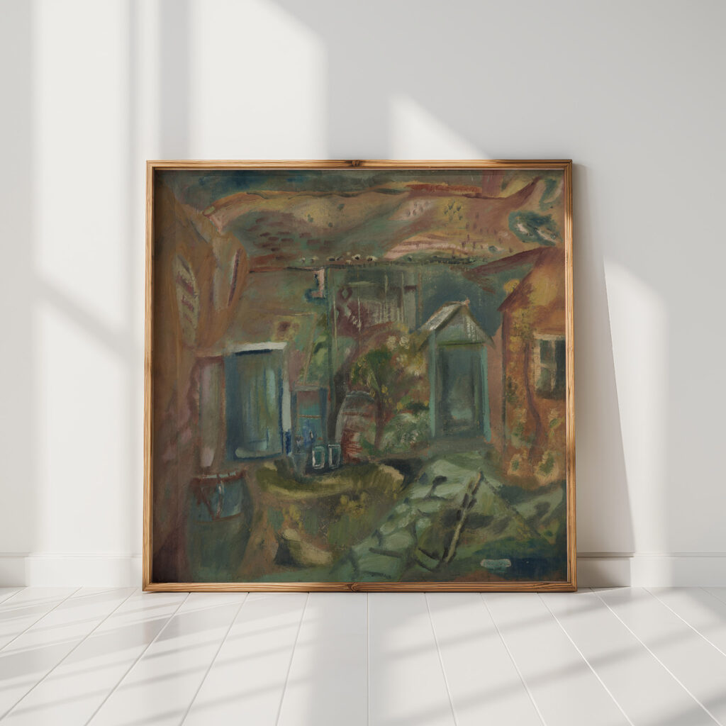purbeck courtyard early afternoon 1944 frances hodgkins high quality print
