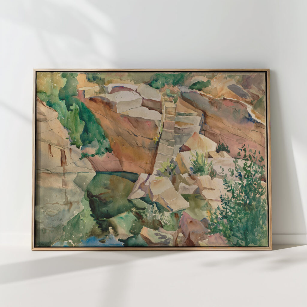quarry reflections 1926 paul shively high quality print