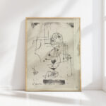 queen of hearts 1921 paul klee high quality print