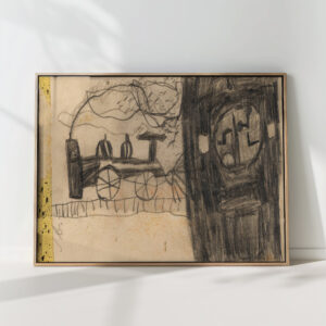railroad child drawing circa 1895 egon schiele high quality print