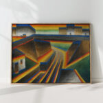 railway embankment 1922 arthur segal high quality print