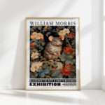 rat william morris print floral poster