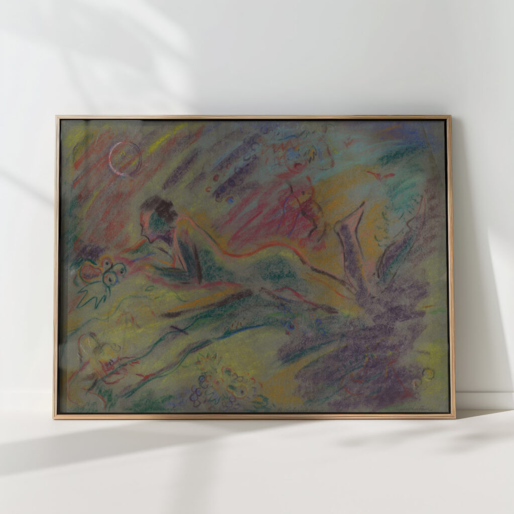 reclining female nude in a landscape 1933 1944 arnold peter weisz kubincan high quality print