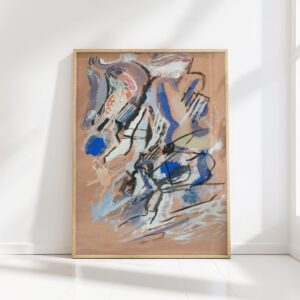 red composition kai fjell high quality print