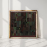 red green architecture yellow violet gradation 1922 paul klee high quality print