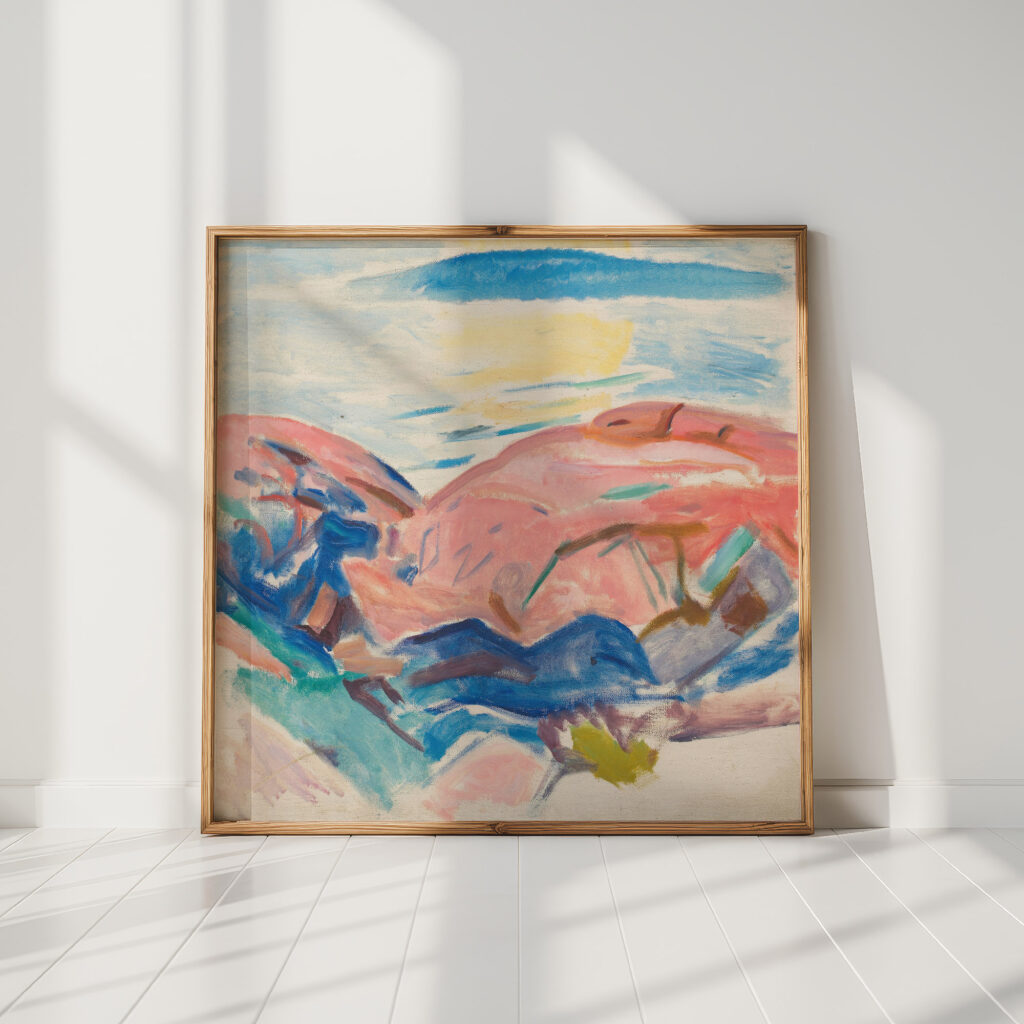 red rocks 1915 edvard munch high quality print