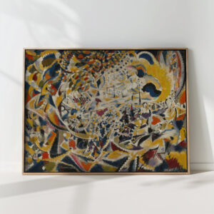 rhythm of light waves street sun crowd 1915 1916 jules schmalzigaug high quality print