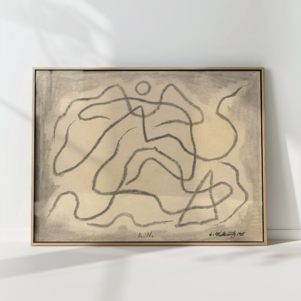 rhythmic lines abstraction 4 1915 abraham walkowitz high quality print