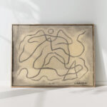 rhythmic lines abstraction 4 1915 abraham walkowitz high quality print