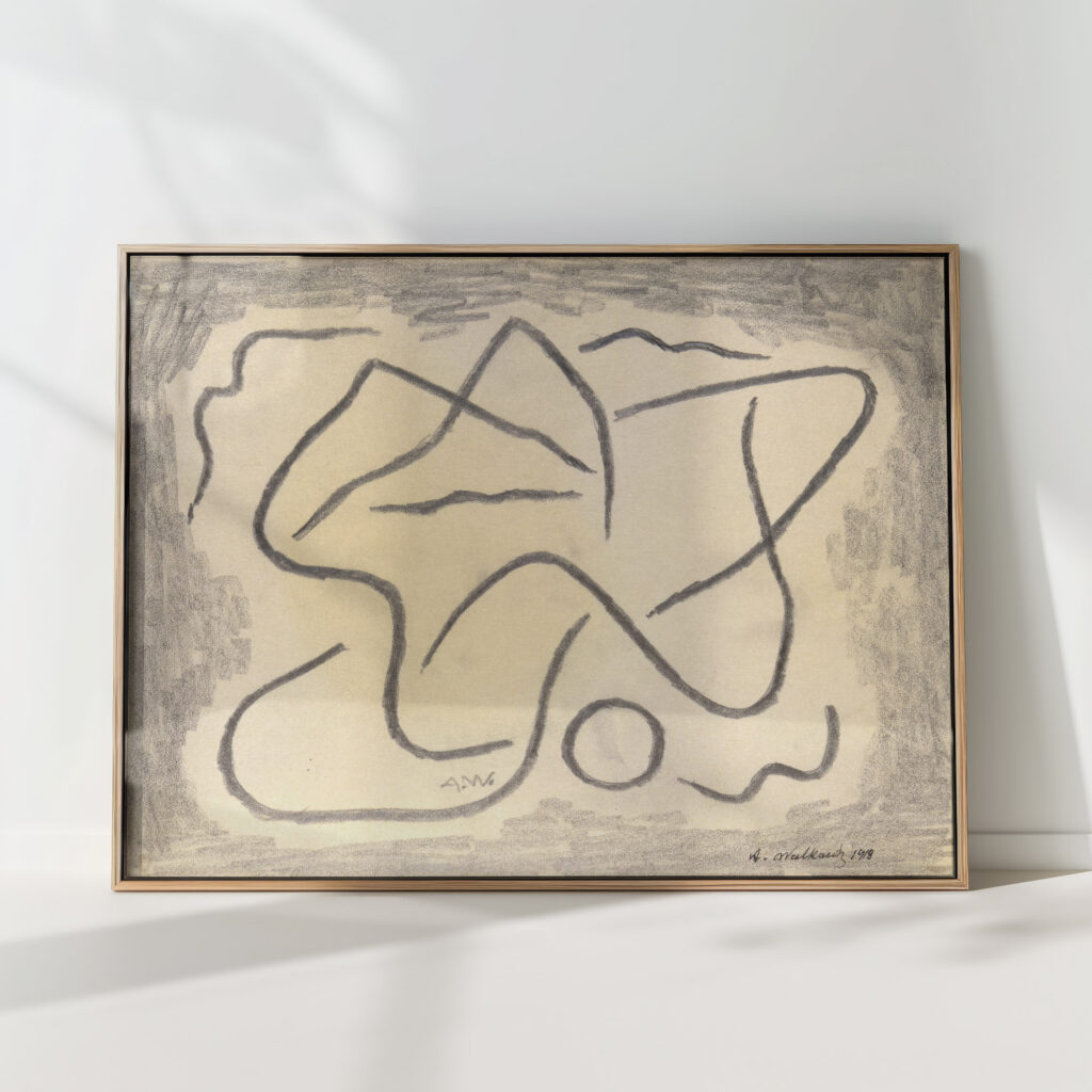 rhythmic lines abstraction 5 1917 abraham walkowitz high quality print