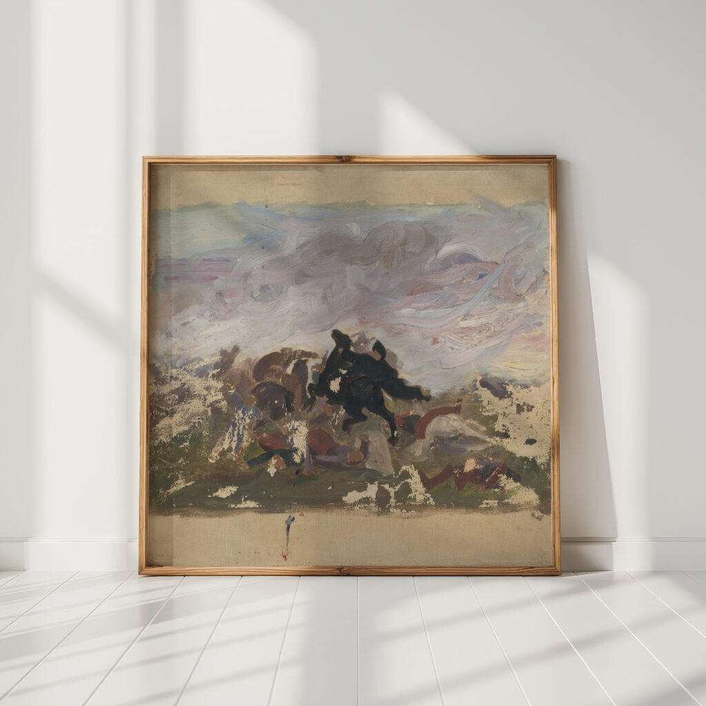 riders on horseback 1900 jozef hanula high quality print