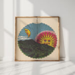 rising sun lantern design ca 1880 unknown high quality print