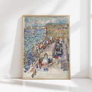 rising tide st malo 1907 9 maurice prendergast high quality print