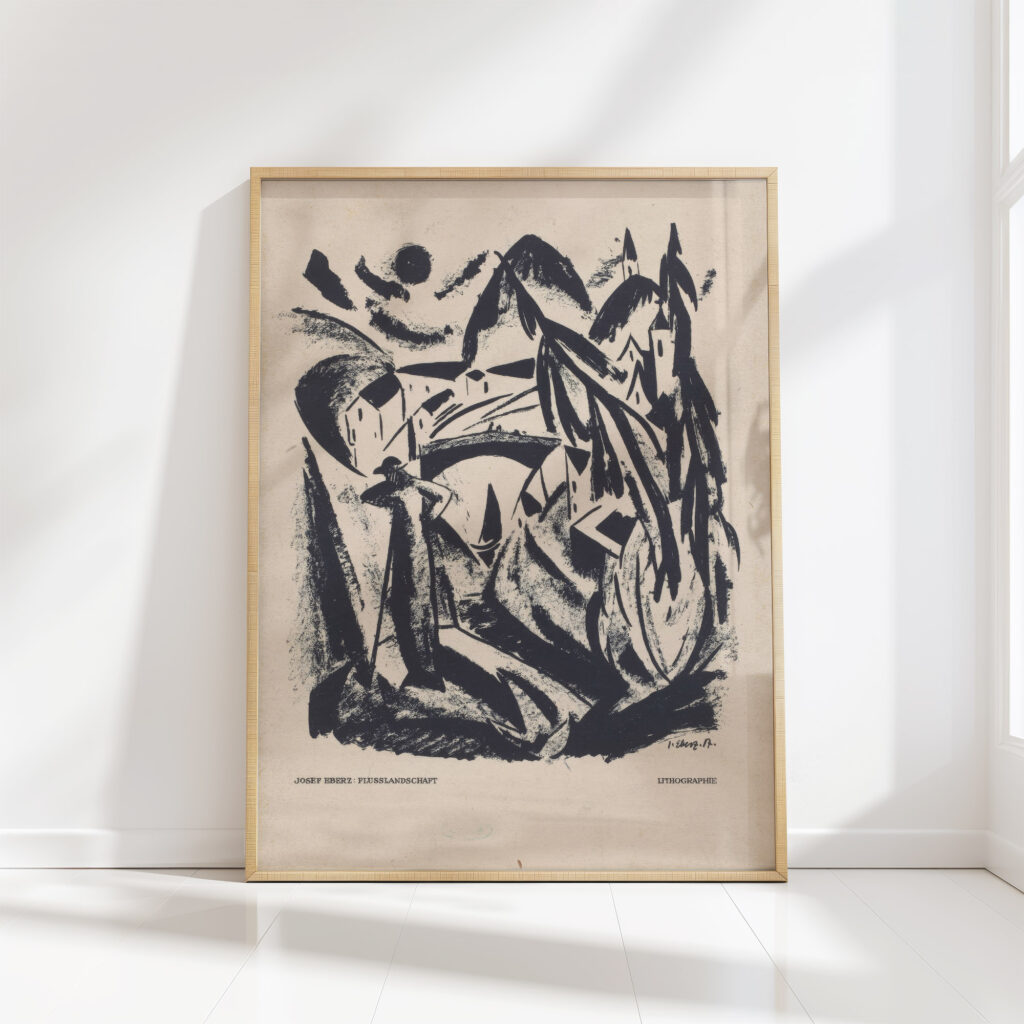 river landscape 1917 josef eberz high quality print