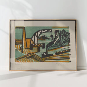 river landscape with crane and towing 1927 1928 ernst ludwig kirchner high quality print