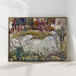 rocks maine ca 1913 1915 maurice prendergast high quality print