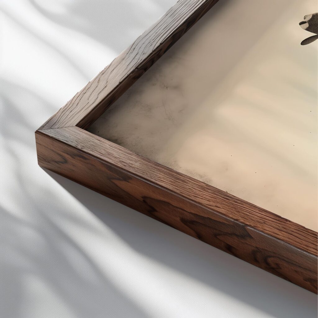 rodeo 0001 3x4 close up dark wood mockup
