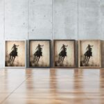 rodeo 0001 3x4 framed posters mockup
