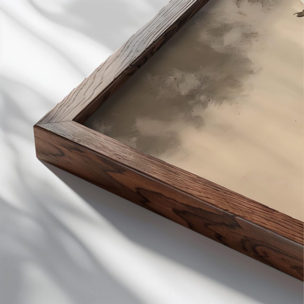 rodeo 0002 3x4 close up dark wood mockup