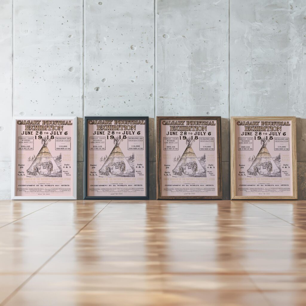 rodeo exhibition 0004 3x4 framed posters mockup