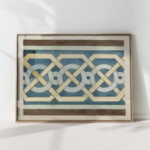 romanesque braid motif with interlacing c 1890 c 1922 johanna van de kamer high quality print
