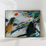 romantic landscape 1911 wassily kandinsky high quality print