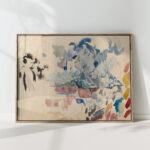 roofs trees and a woman rik wouters high quality print