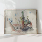 rooftops and trees 1918 charles demuth high quality print