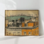 rooftops harlem 1916 oscar bluemner high quality print