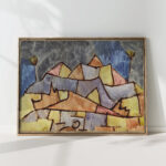 rugged mountainscape crystalline mountains 1924 paul klee high quality print