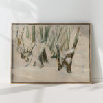 rugged trunks in snow 1923 25 edvard munch high quality print