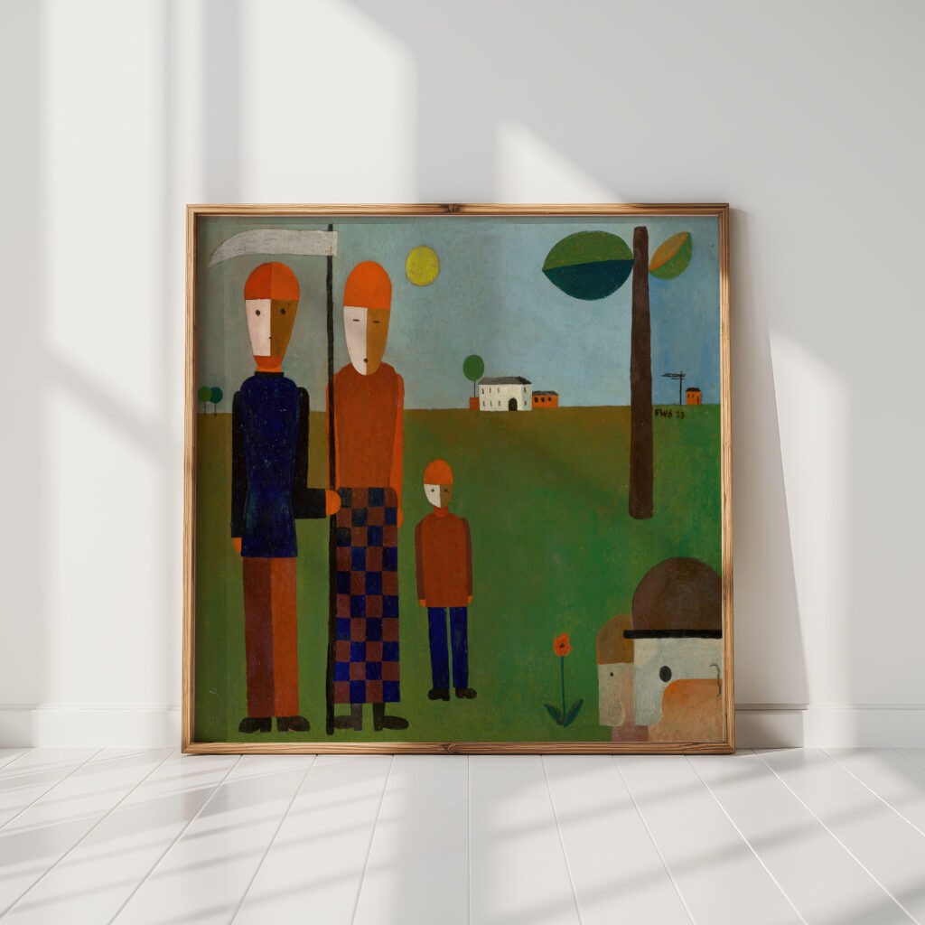 rural family family jatho 1923 franz wilhelm seiwert high quality print