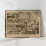 russian city etching 1917 paul adolf seehaus high quality print