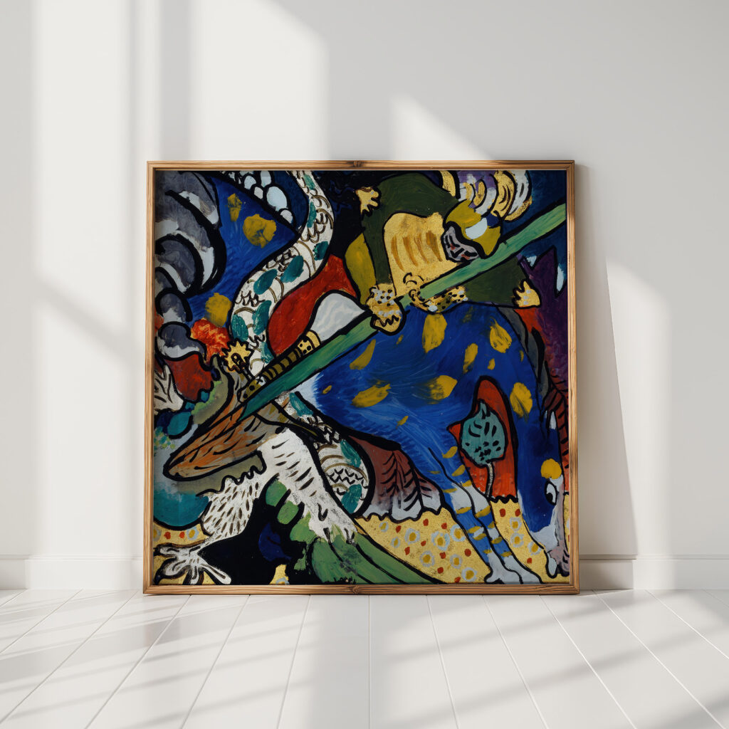 saint george i 1911 wassily kandinsky high quality print