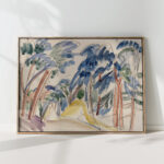 sand dunes under trees 1912 ernst ludwig kirchner high quality print