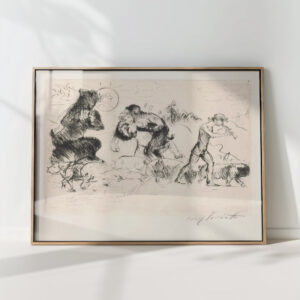 satyrs a nymph a faun and a herd of pigs 1923 lovis corinth high quality print