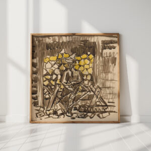 sawing wood 1940 1944 arnold peter weisz kubincan high quality print