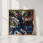 schlemihl encounter with the little grey man on the country road 1915 ernst ludwig kirchner high quality print