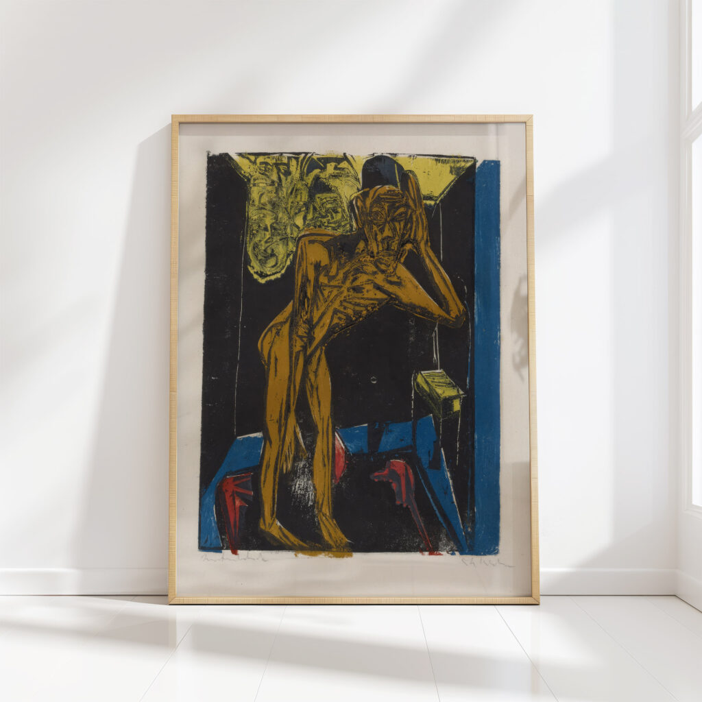 schlemihl in the solitude of the room 1915 ernst ludwig kirchner high quality print