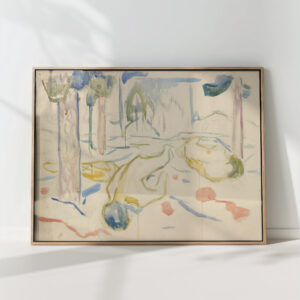seascape with a woman 1912 edvard munch high quality print