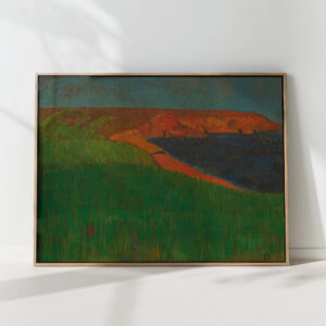 seaside in brittany champ vert 1893 94 georges lacombe high quality print