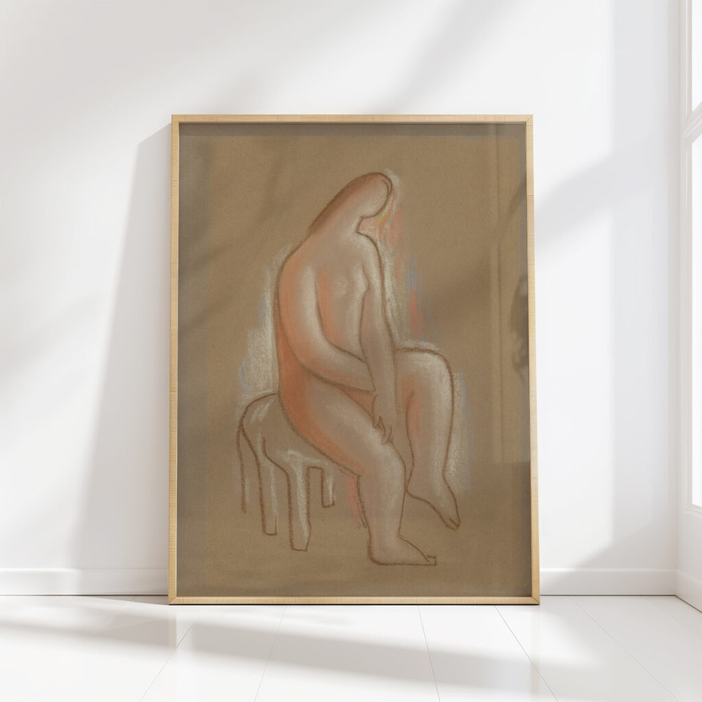 seated 1930 mikulas galanda high quality print