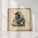 seated man tired 1943 1944 arnold peter weisz kubincan high quality print